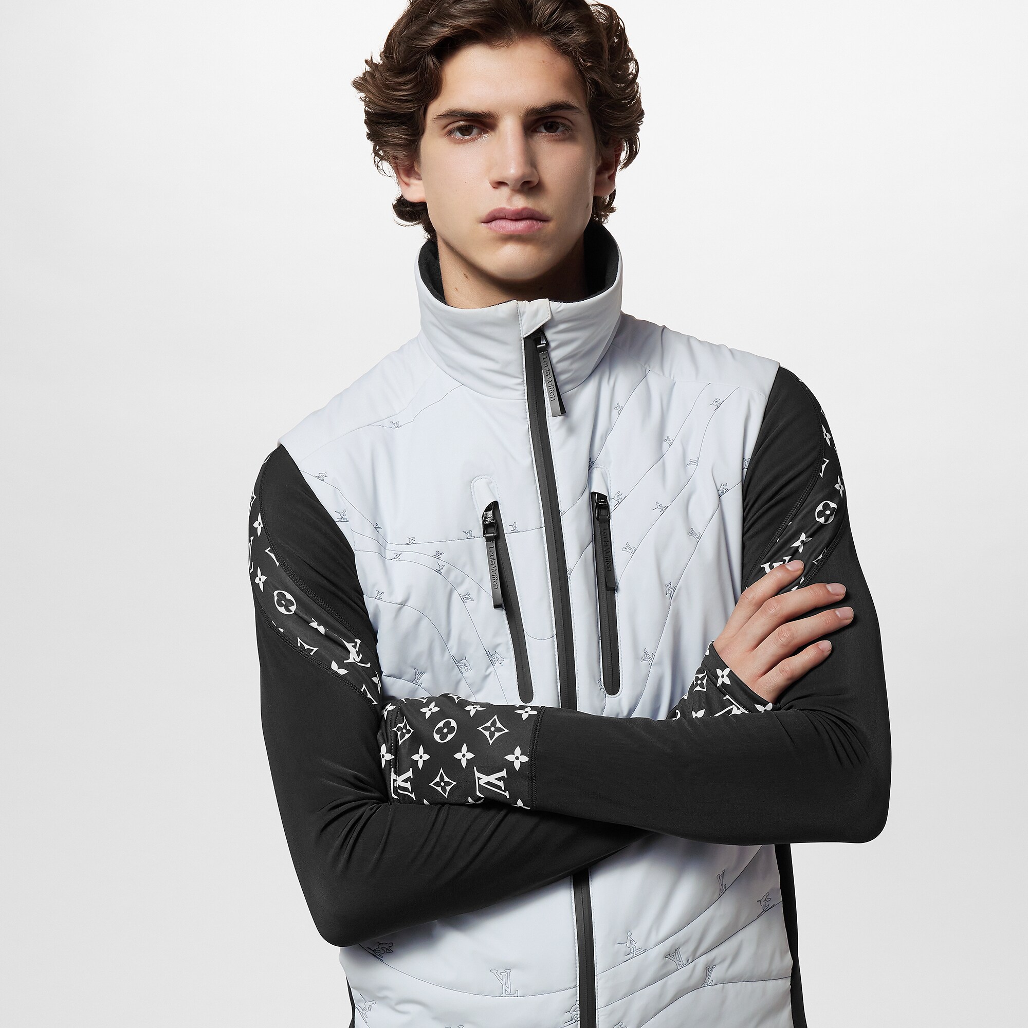 Gilet Matelassé Homme Hagen Carmélite - Vin Et Bleu - Taille M - Fermeture éclair - Neuf étiquettes